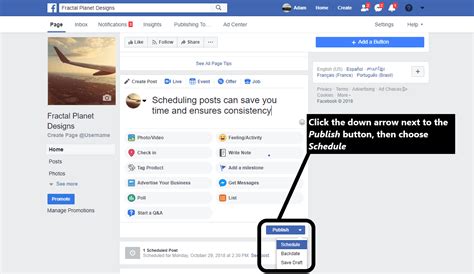 how to search for a post on facebook page