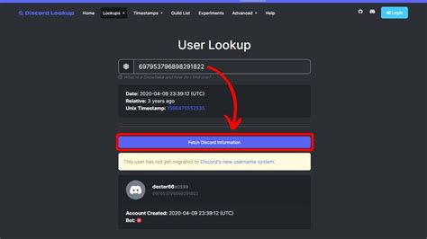 how to search for a username in discord