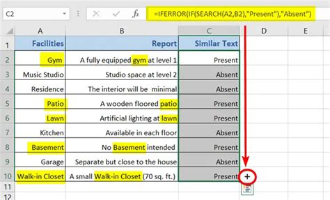 how to search two different words in excel
