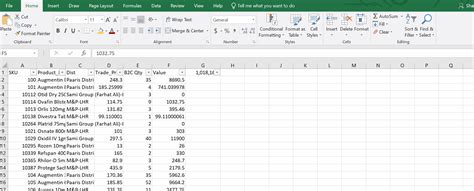 how to see all columns in excel sheet