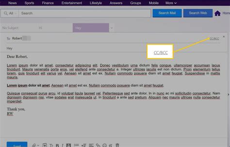 how to see bcc in yahoo mail