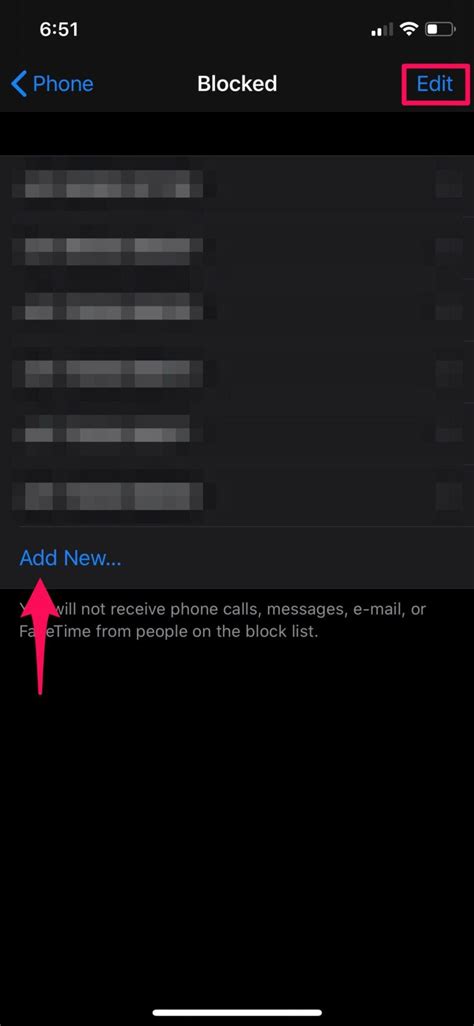 how to see blocked list on iphone 15
