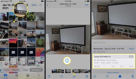 how to see exif data for video on ios