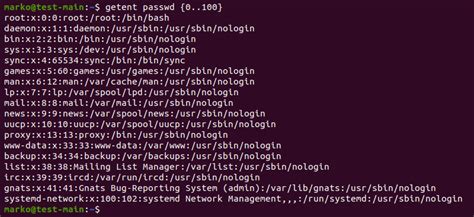 how to see list of users in linux