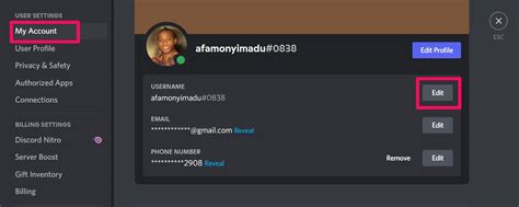 how to see my discord tag on mobile
