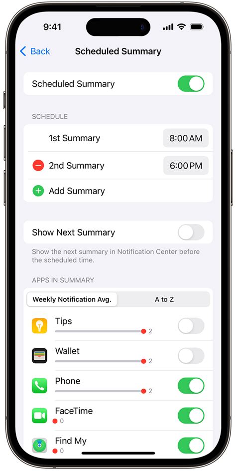 how to see notification history on iphone settings