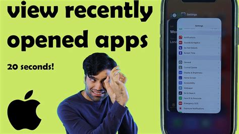 how to see recently opened apps in iphone