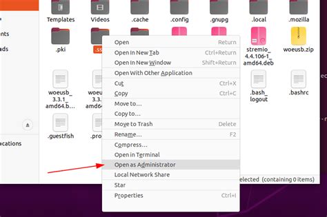 how to see root folder in ubuntu