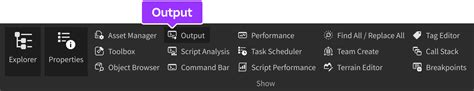 how to see script output in roblox studio