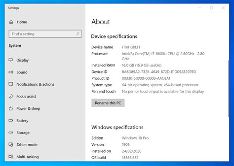 how to see the specs of a pc