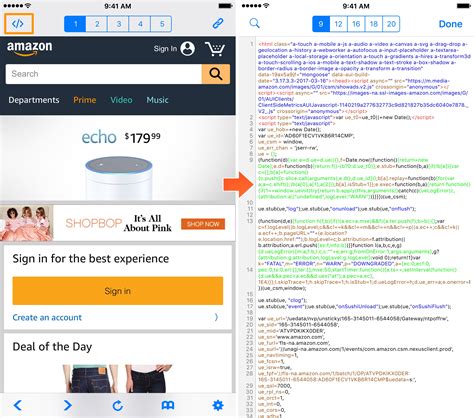 how to see web page html code