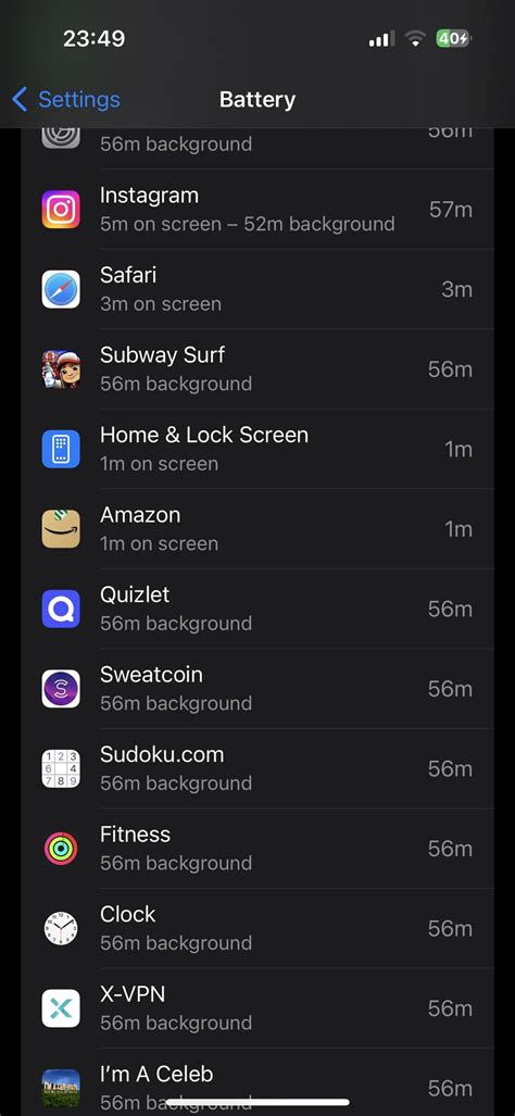 how to see what is running in the background on iphone