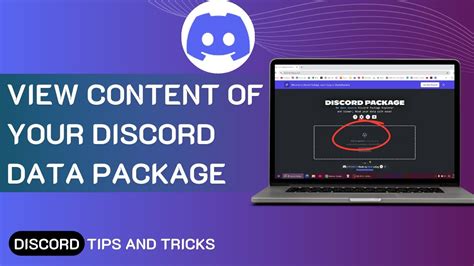 how to see your discord data package