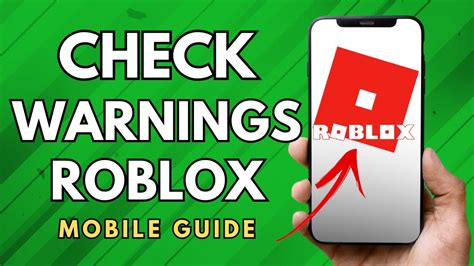 how to see your past warnings on roblox