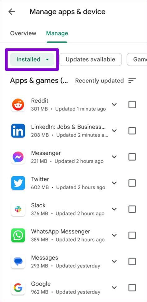 how to see your recently downloaded apps on android