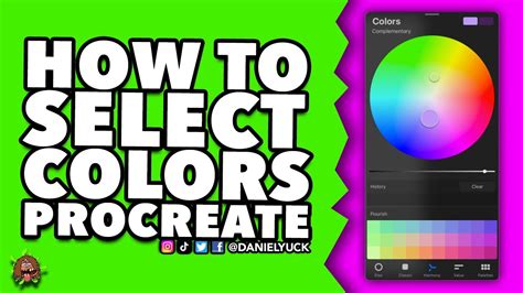 how to select a colour from an image on procreate