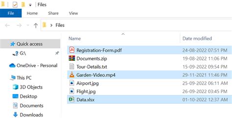 how to select multiple files on windows 10