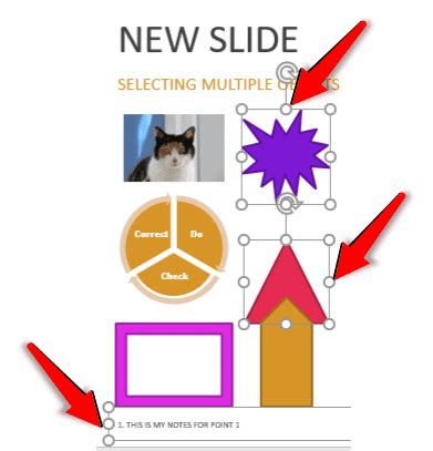 how to select multiple objects in powerpoint