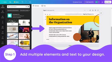 how to select multiple text in canva