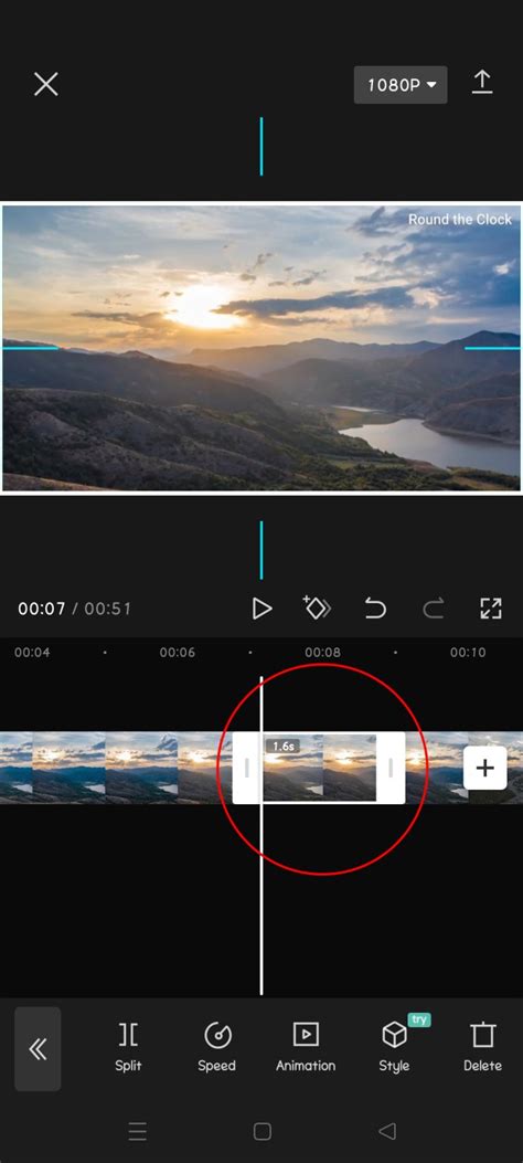 how to select part of a video in capcut