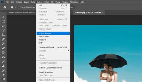 how to select same color objects in photoshop