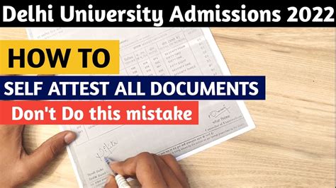 how to self attested document