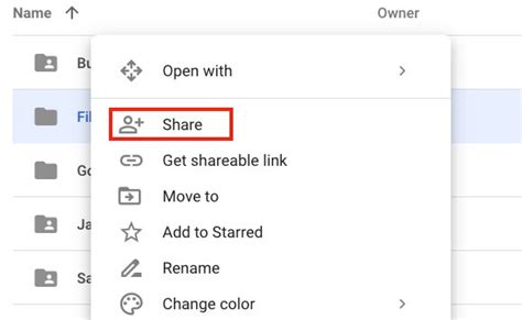 how to send a link to a shared google drive