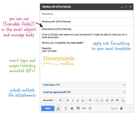 how to send a mail merge email in gmail