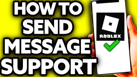 how to send a message to roblox support