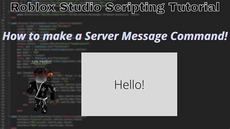 how to send a server message roblox
