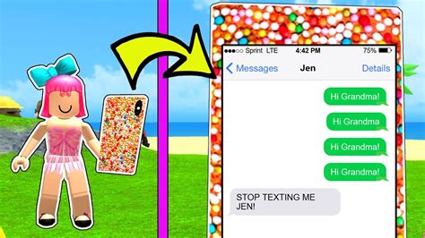 how to send a text to roblox