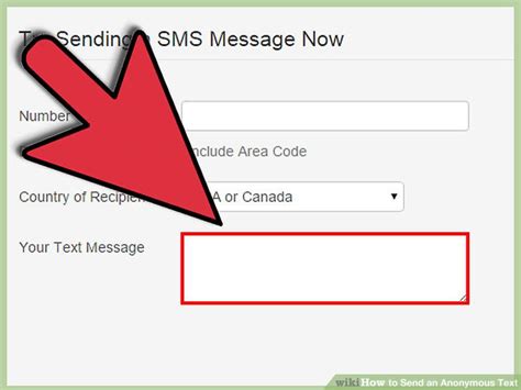 how to send an anonymous text message from a computer to a cell phone
