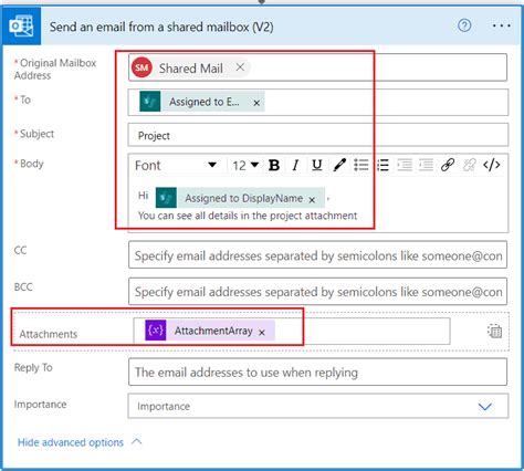how to send an email using power automate