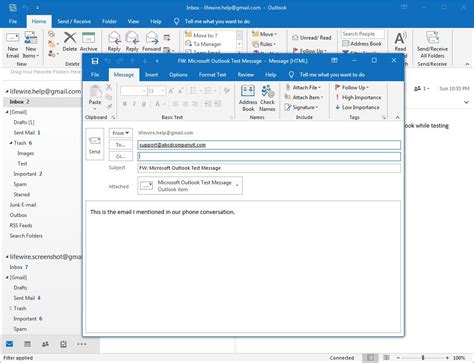 how to send an email with attachment on outlook