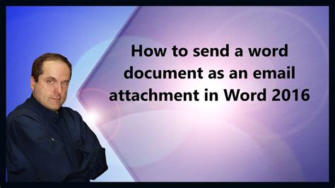 how to send attachment in word