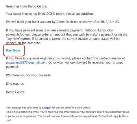 how to send debit note email