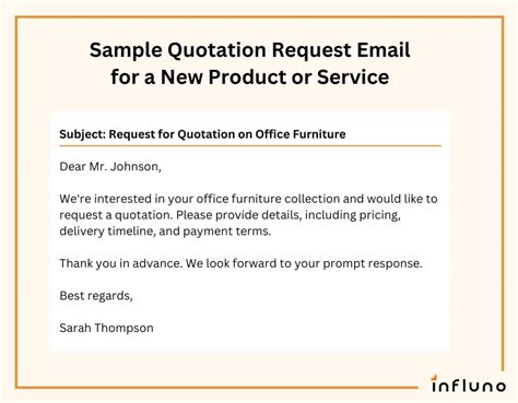 how to send email request for quotation