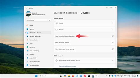 how to send files via bluetooth to my pc
