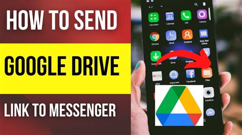 how to send google drive folder in messenger