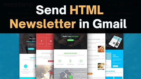 how to send html template in gmail
