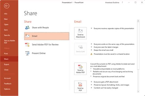 how to send large powerpoint presentation via email