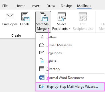 how to send mail merge email in outlook