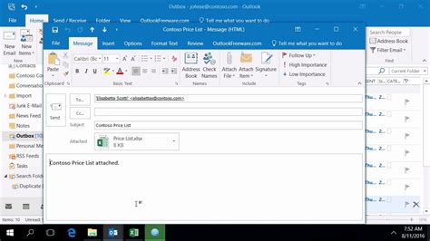 how to send mail merge from outlook using excel