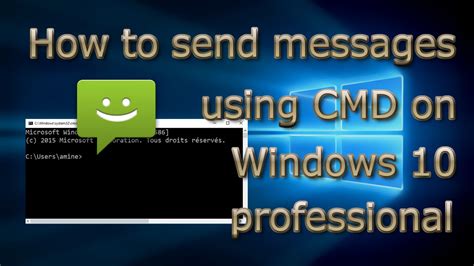 how to send message using cmd in windows 11
