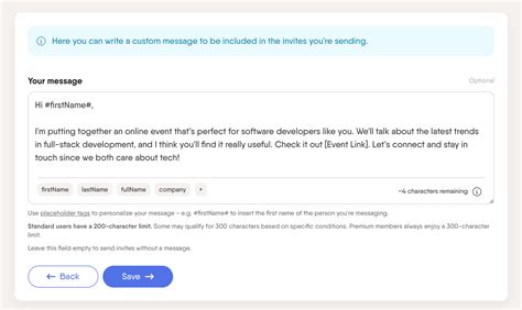 how to send messages on linkedin for free