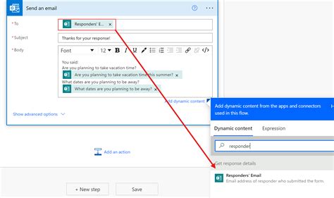 how to send microsoft forms via email