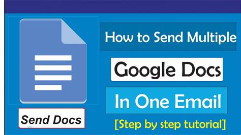 how to send multiple google docs in one email