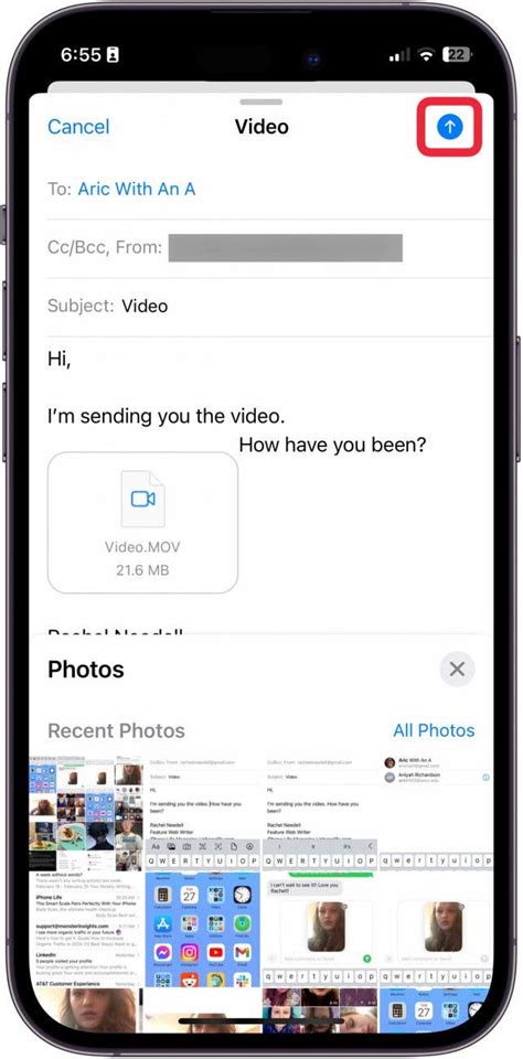 how to send photos and videos iphone to android