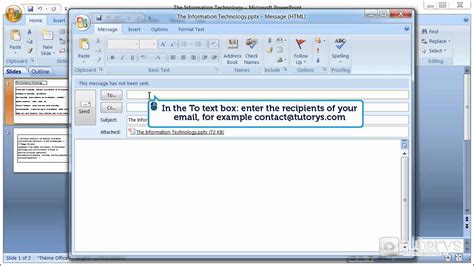 how to send presentation through email