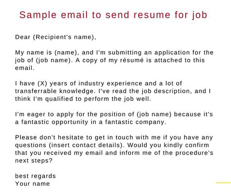 how to send resume in word format